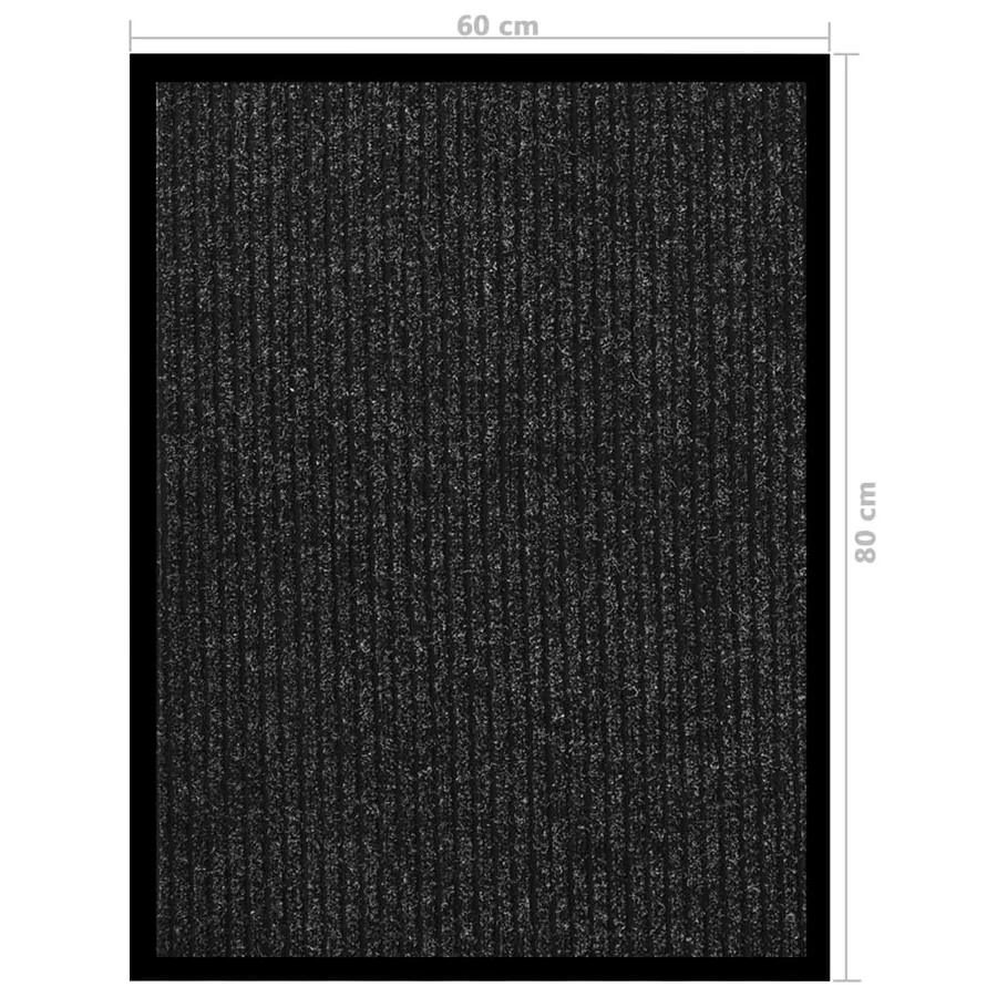 Paillasson rayé Anthracite 60x80 cm - 5