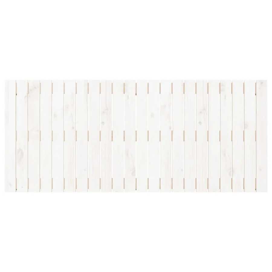 Tête de lit murale Blanc 140x3x60 cm Bois massif de pin - 4