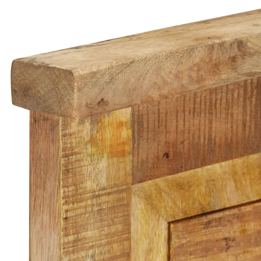 Porte-manteaux 2 pcs Bois massif de manguier 38x100 cm - 6
