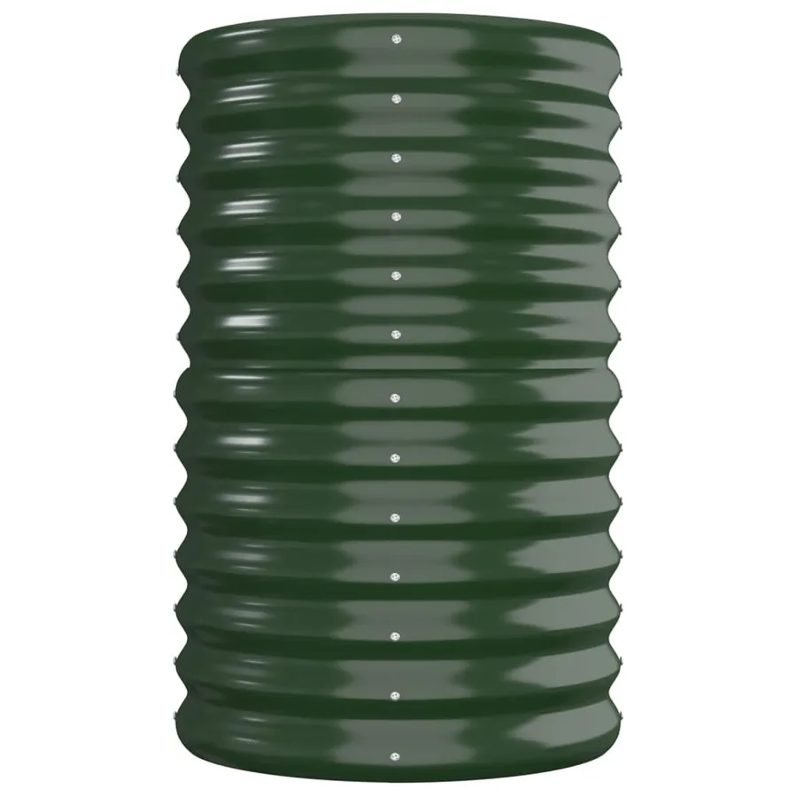 Lit surélevé de jardin Acier galvanisé 260x40x68 cm Vert - 4
