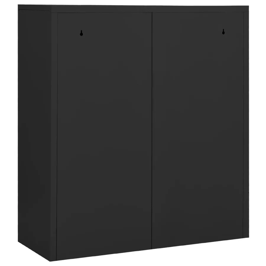 Armoire de bureau Anthracite 90x40x102 cm Acier - 5