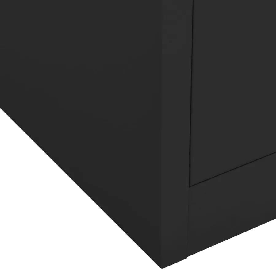 Armoire de bureau Anthracite 90x40x102 cm Acier - 9