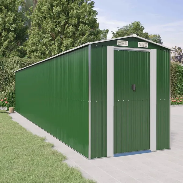 Abri de jardin Vert 192x938x223 cm Métal galvanisé