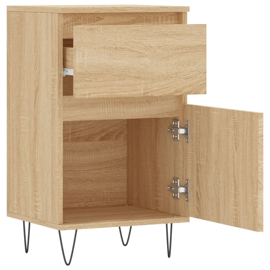 Buffet chêne sonoma 40x35x70 cm bois d'ingénierie - 4