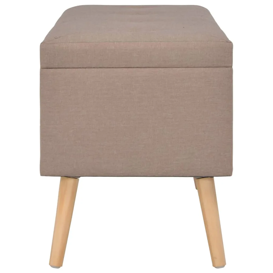 Tabourets de rangement lot de 3 Marron Tissu - 3