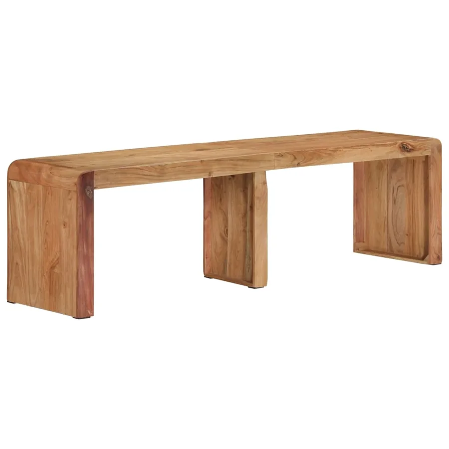 Banc 160x38x45 cm bois massif d'acacia - 11