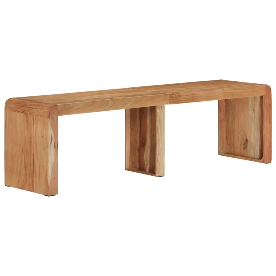 Banc 160x38x45 cm bois massif d'acacia - 8