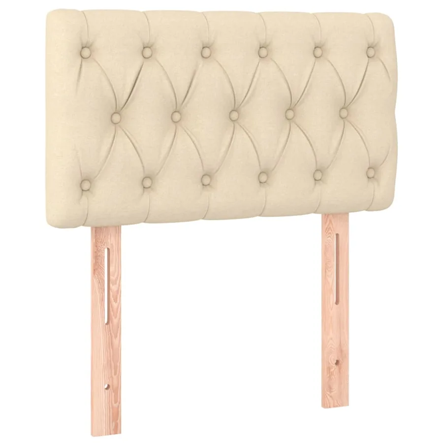 Tête de lit à LED Crème 80x7x78/88 cm Tissu - 4