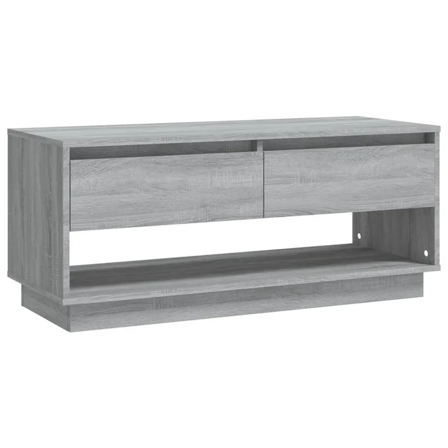 Meuble TV Sonoma gris 102x41x44 cm Bois d'ingénierie - 2