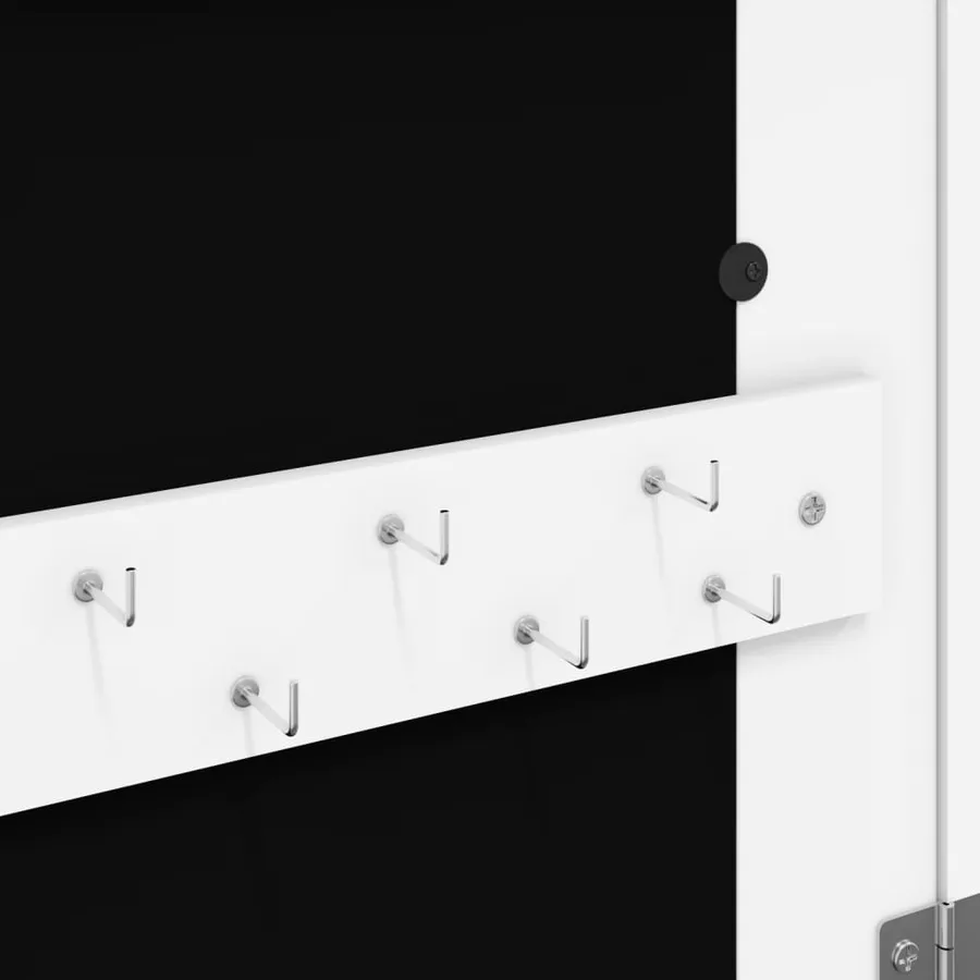Armoire à bijoux avec miroir et éclairage LED mural blanc - 10