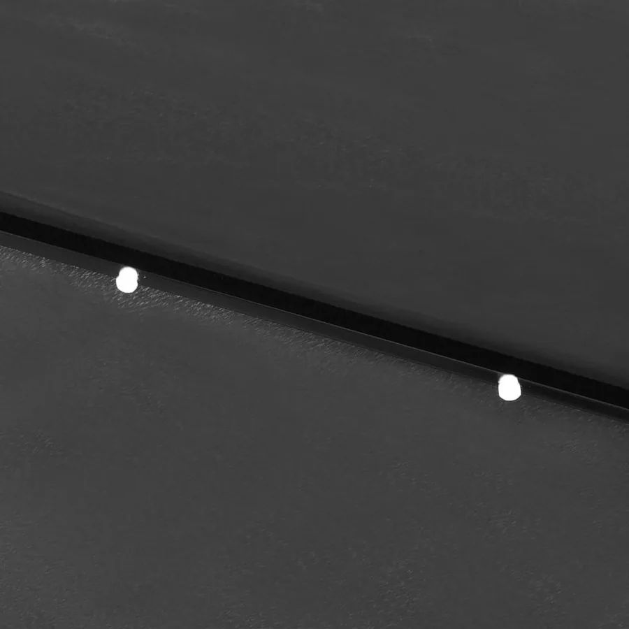 Parasol de jardin avec LED et mât en acier anthracite 2x3 m - 10