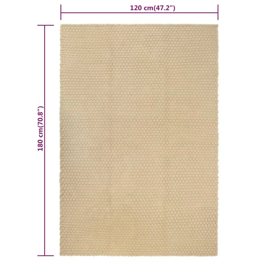 Tapis rectangulaire Naturel 120x180 cm Coton - 6