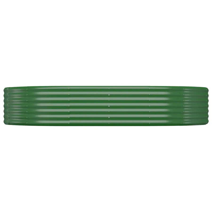 Lit surélevé de jardin Acier galvanisé 214x140x36cm Vert - 3