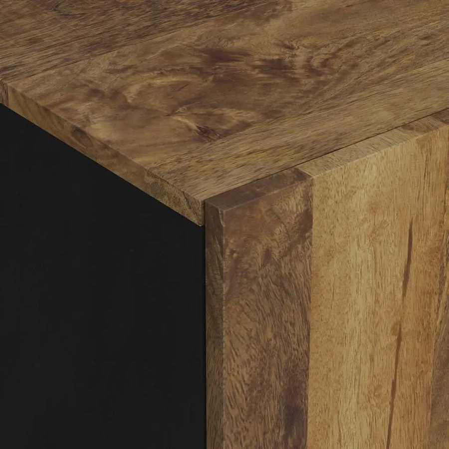 Meuble TV 105x33,5x46 cm bois de manguier et d'ingénierie - 6