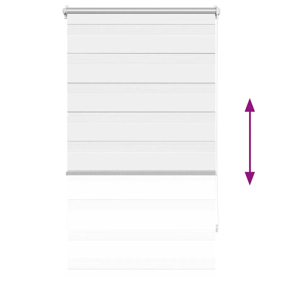 Store vénitien Zebra 90,9 x 150 cm, largeur du tissu 86,7 cm, blanc - 5