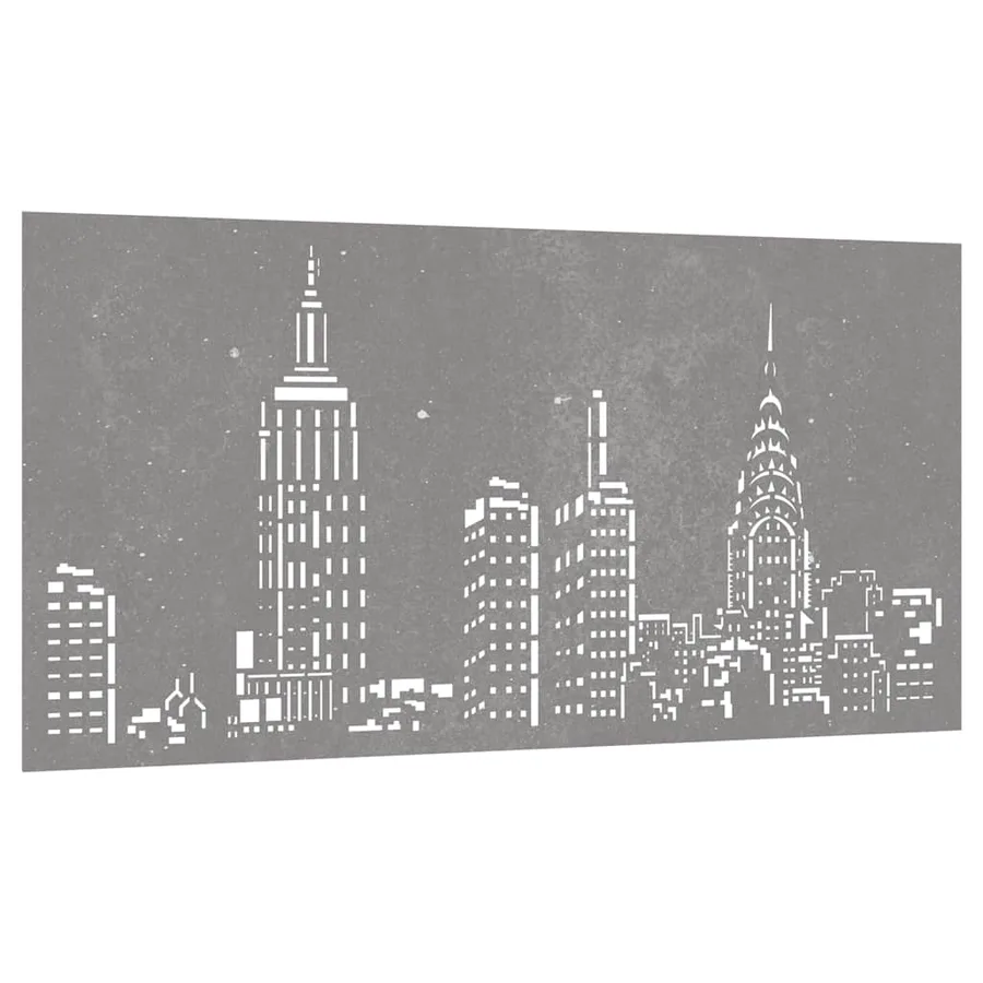 Décoration murale jardin 105x55cm acier corten design d'horizon - 3