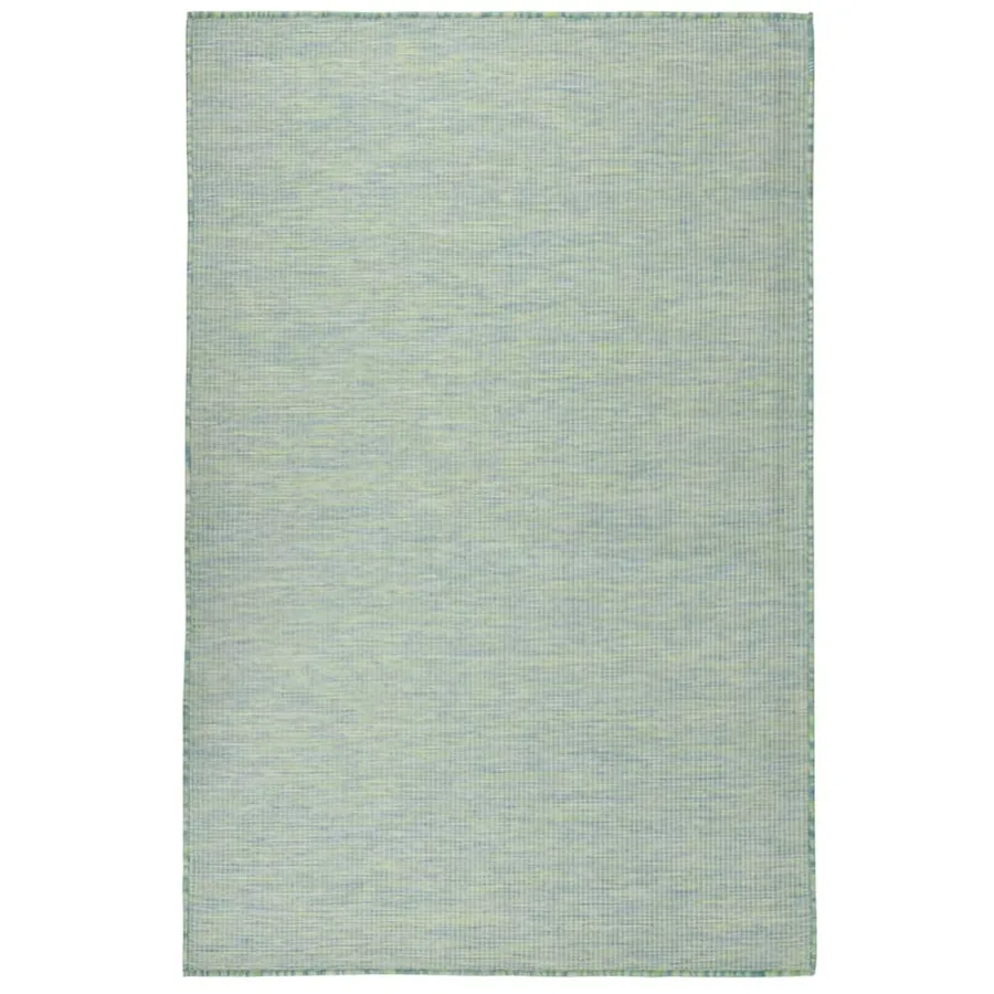 Tapis à tissage plat d'extérieur 100x200 cm Turquoise