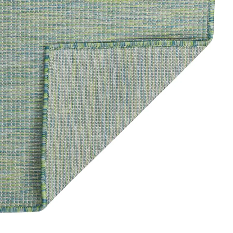 Tapis à tissage plat d'extérieur 100x200 cm Turquoise - 2