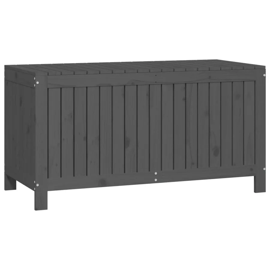 Boîte de rangement de jardin Gris 121x55x64 cm Bois de pin - 5