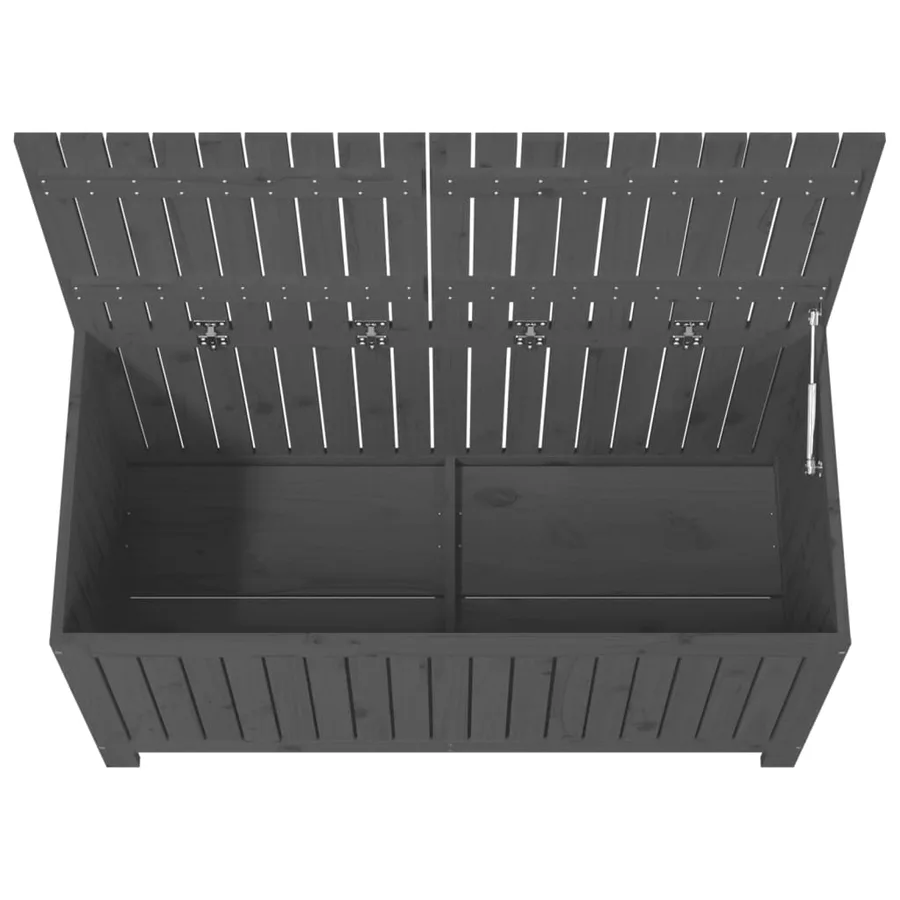 Boîte de rangement de jardin Gris 121x55x64 cm Bois de pin - 8