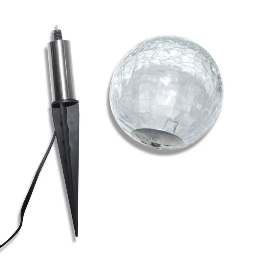 Lampes de jardin LED solaires 3 pcs avec piquet de sol - 6