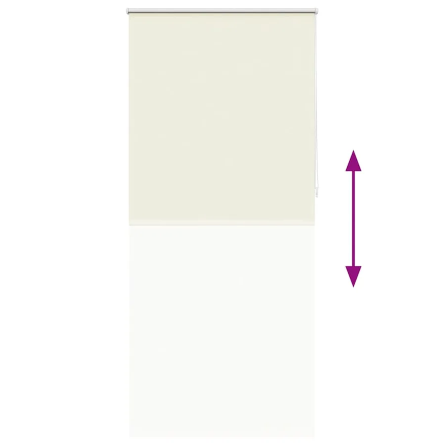Store enrouleur occultant 124,4 x 230 cm, largeur du tissu 120 cm, blanc cassé - 9