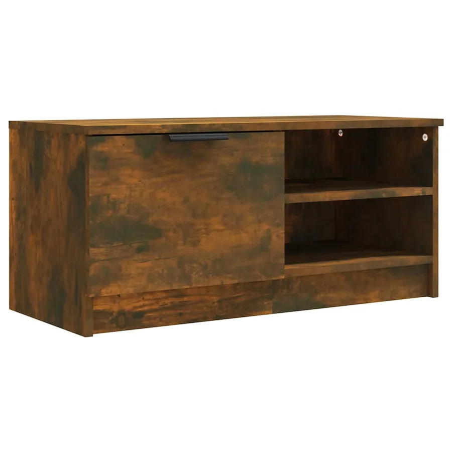 Meubles TV 2 pcs Chêne fumé 80x35x36,5 cm Bois d'ingénierie - 6