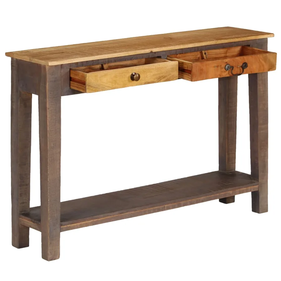 Table console Bois massif Vintage 118 x 30 x 80 cm - 2