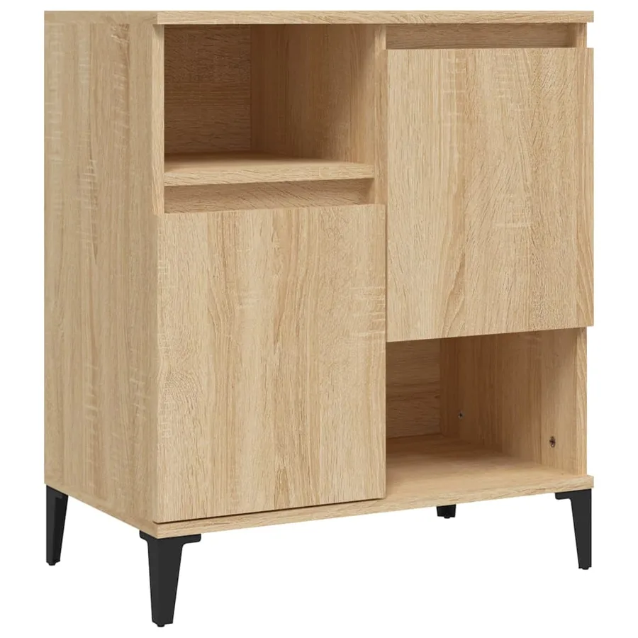 Buffets 3 pcs chêne sonoma 60x35x70 cm bois d'ingénierie - 5