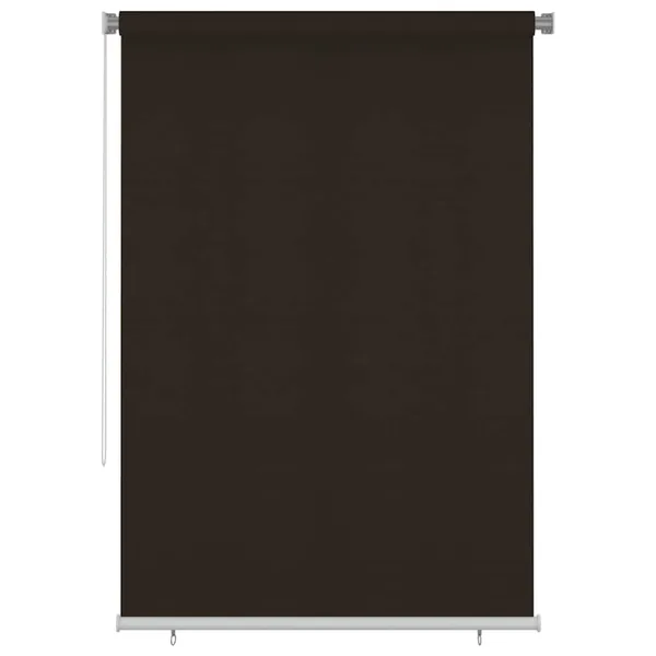 Store roulant d'extérieur 165 (l) x 230 (H) cm marron HDPE