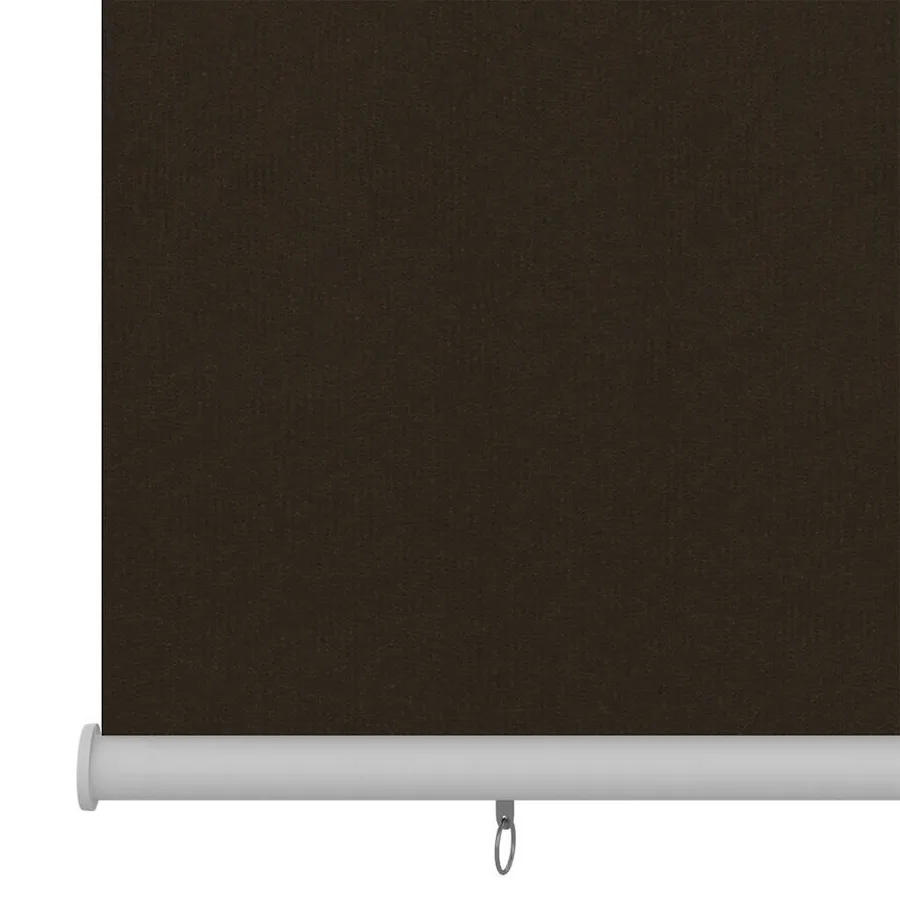 Store roulant d'extérieur 165 (l) x 230 (H) cm marron HDPE - 4