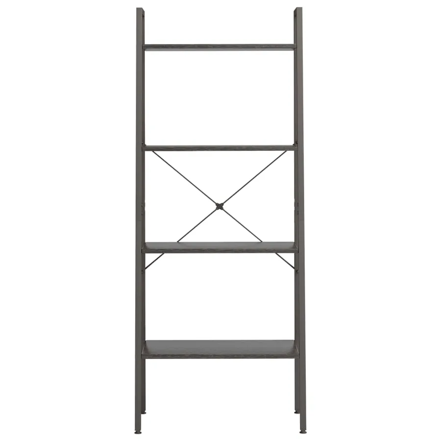 Étagère sur pied 4 niveaux Noir 56x35x140 cm - 3