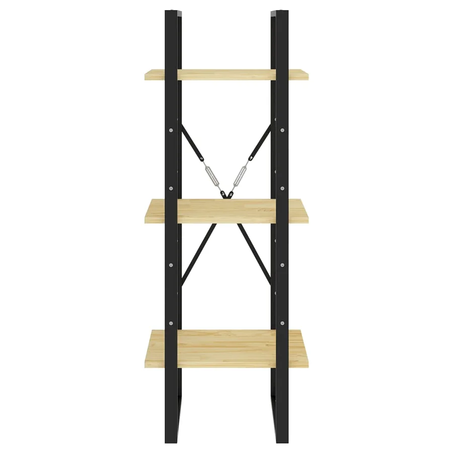 Bibliothèque à 3 niveaux 40x30x105 cm Bois de pin massif - 5