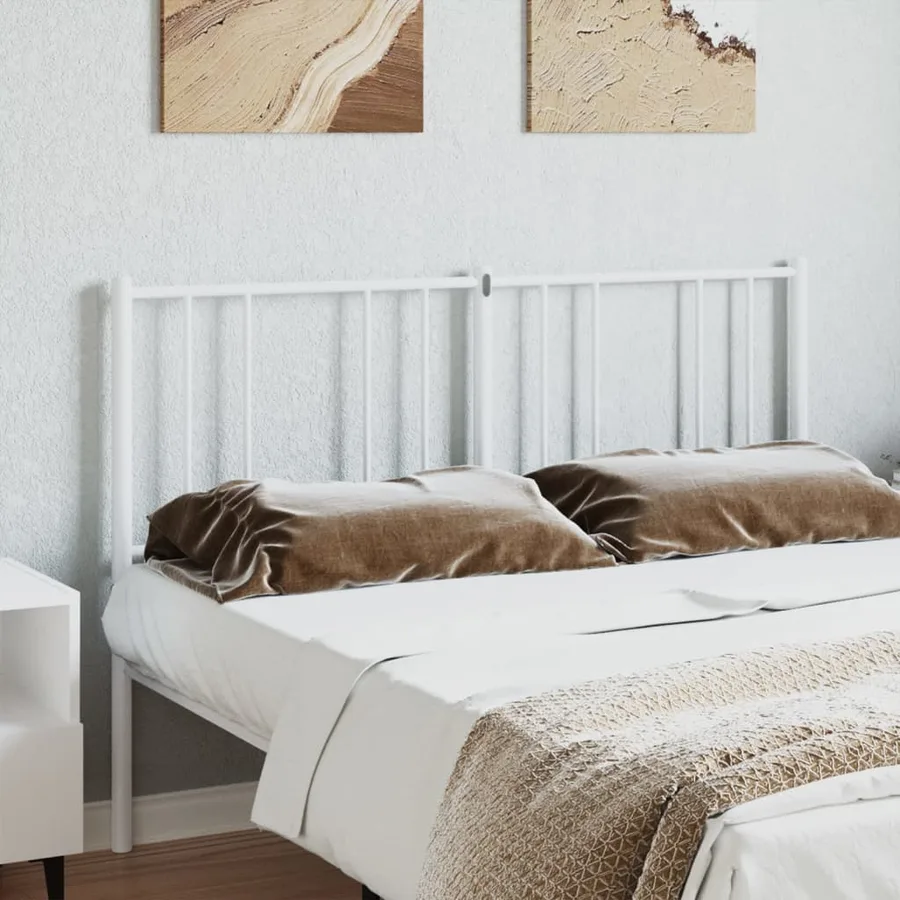 Tête de lit de remplacement métal blanc 120 cm - 3