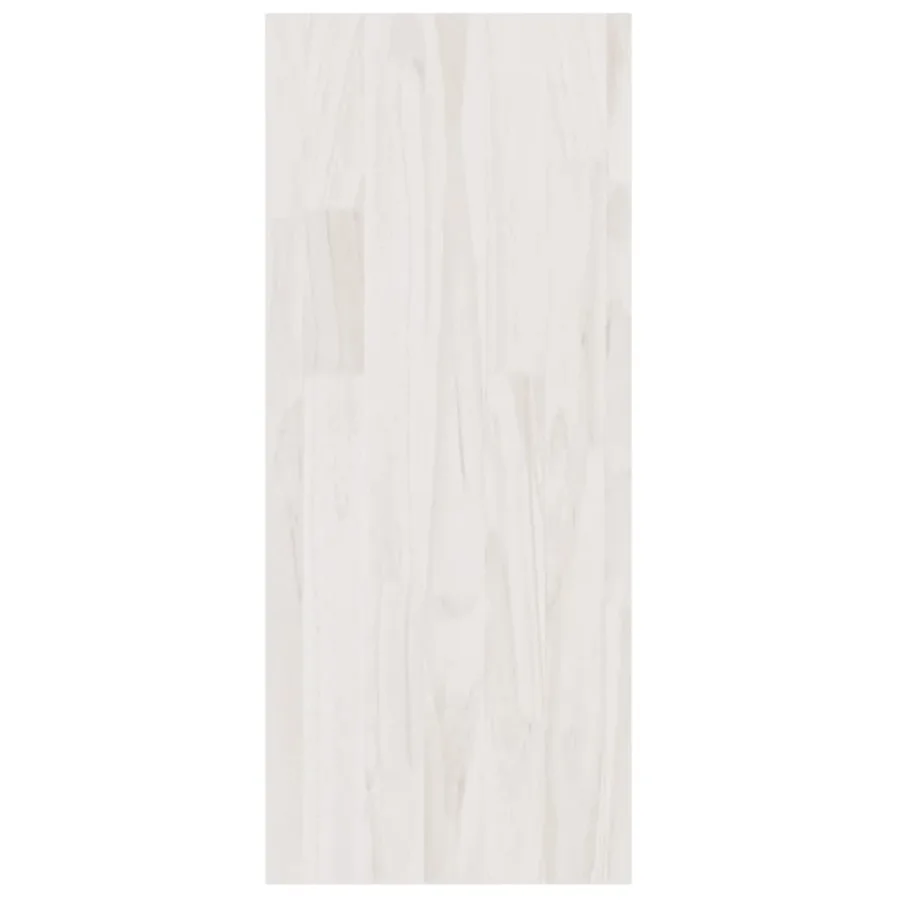 Bibliothèque/Séparateur de pièce Blanc 100x30x71,5cm Pin massif - 6