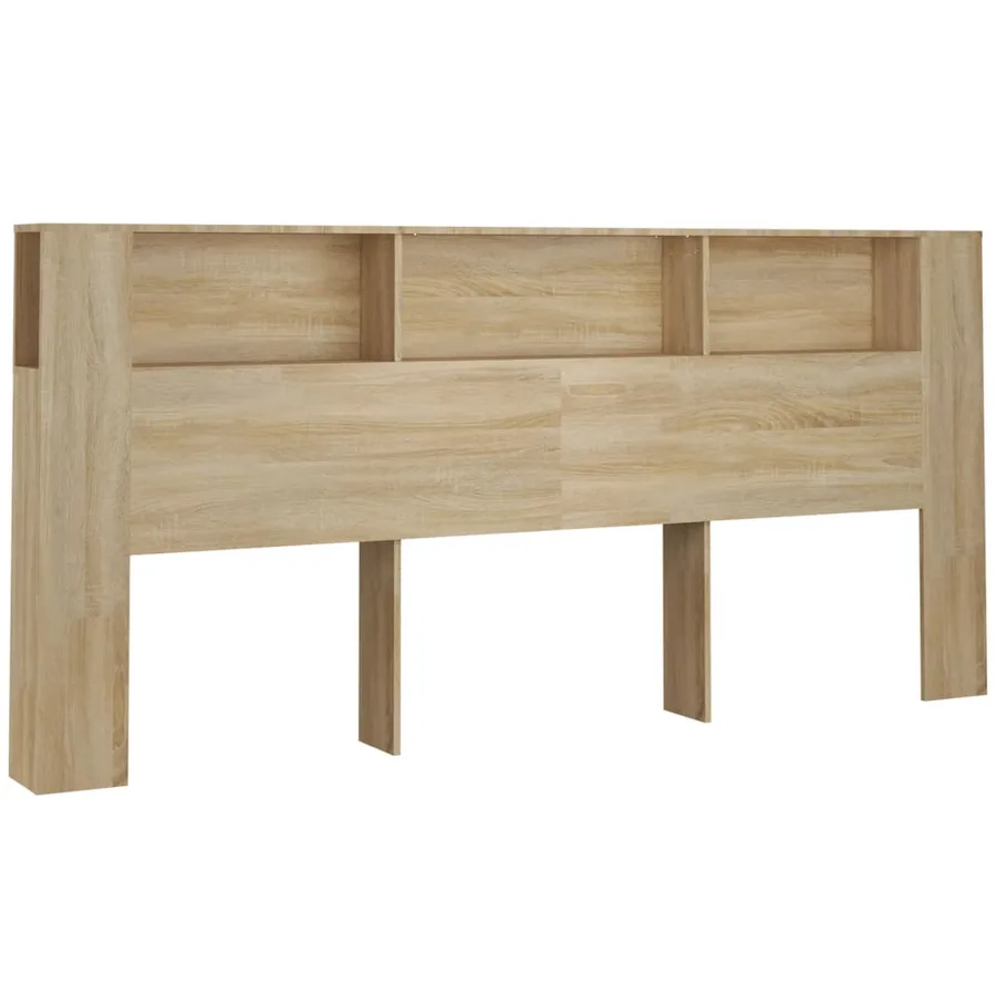 Armoire de tête de lit Chêne sonoma 220x18,5x104,5 cm - 2