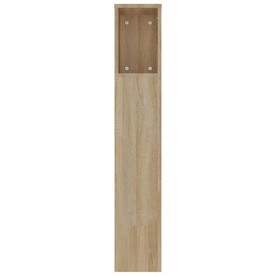 Armoire de tête de lit Chêne sonoma 220x18,5x104,5 cm - 5