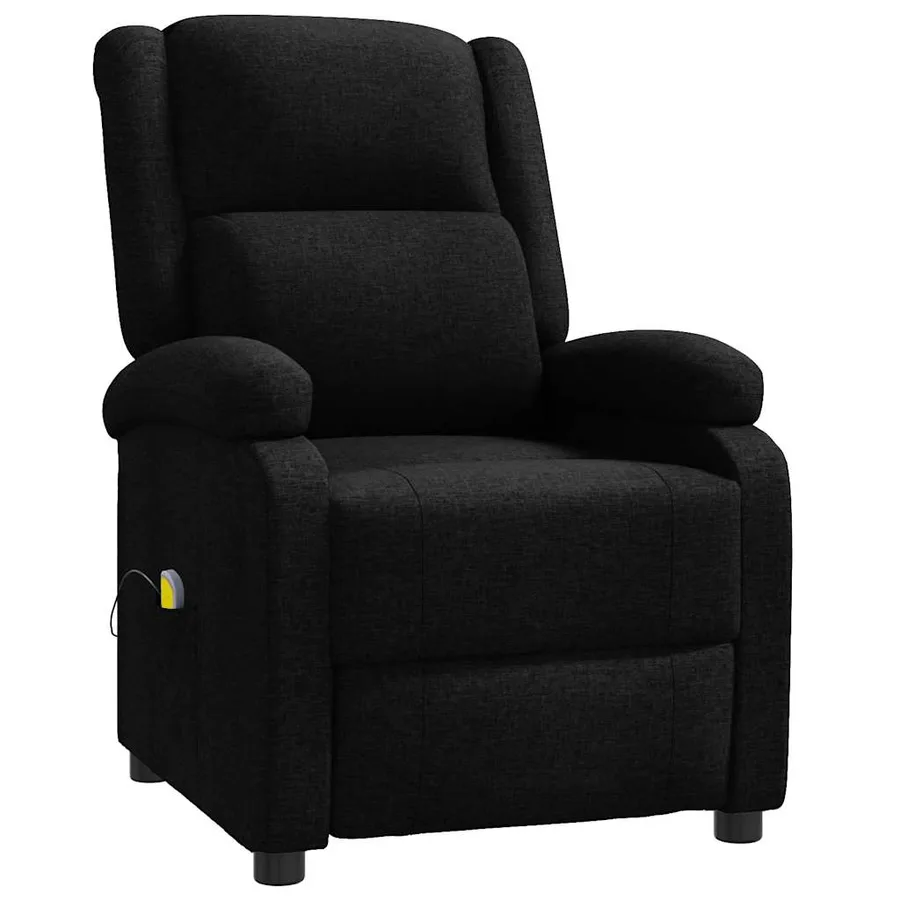 Fauteuil de massage Noir Tissu - 3
