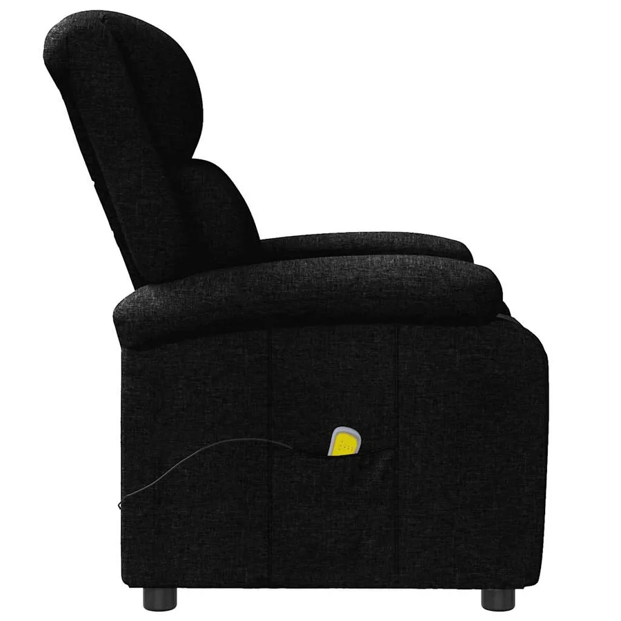 Fauteuil de massage Noir Tissu - 5
