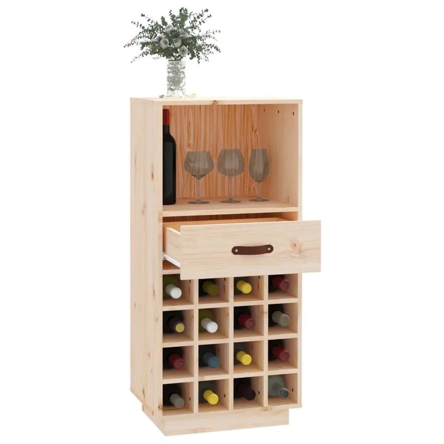 Armoire à vin 45x34x100 cm Bois de pin massif - 4