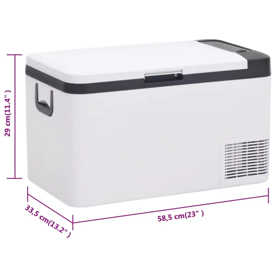 Glacière avec poignée noir et blanc 18 L PP et PE - 10