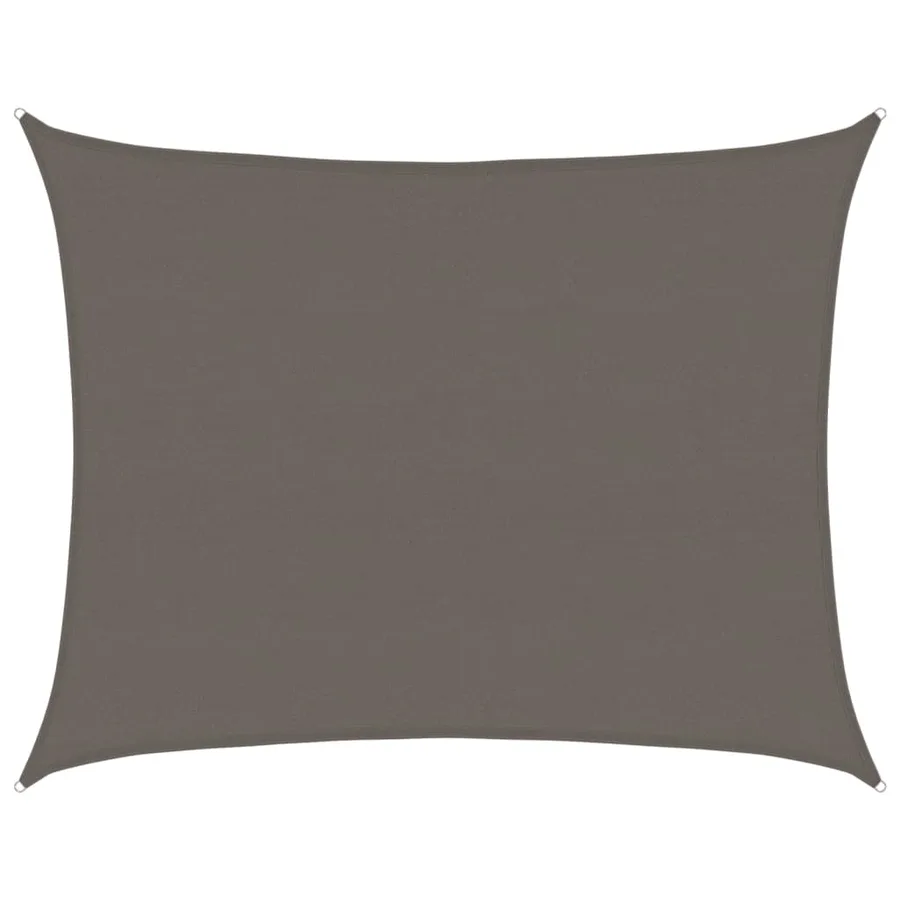 Voile d'ombrage 160 g/m² Anthracite 6x8 m PEHD - 2