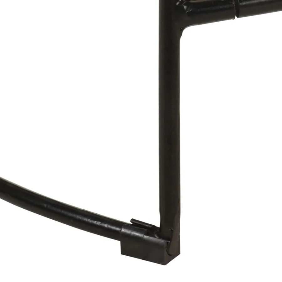 Tabourets de bar Gavin lot de 2 45x40x63cm bois massif manguier - 8