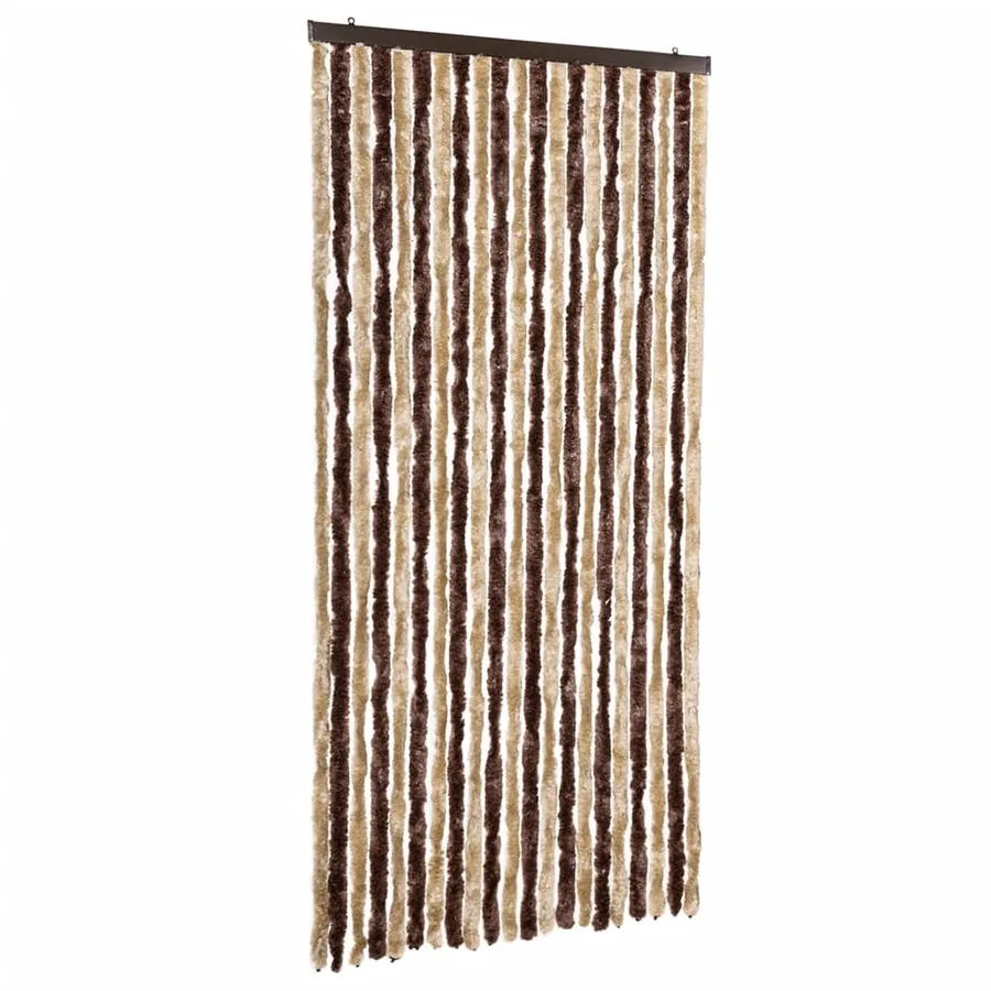 Moustiquaire Beige et marron clair 90x200 cm Chenille - 2