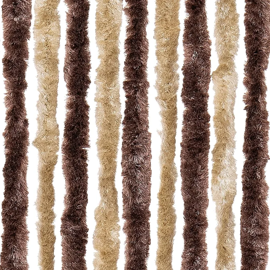 Moustiquaire Beige et marron clair 90x200 cm Chenille - 6