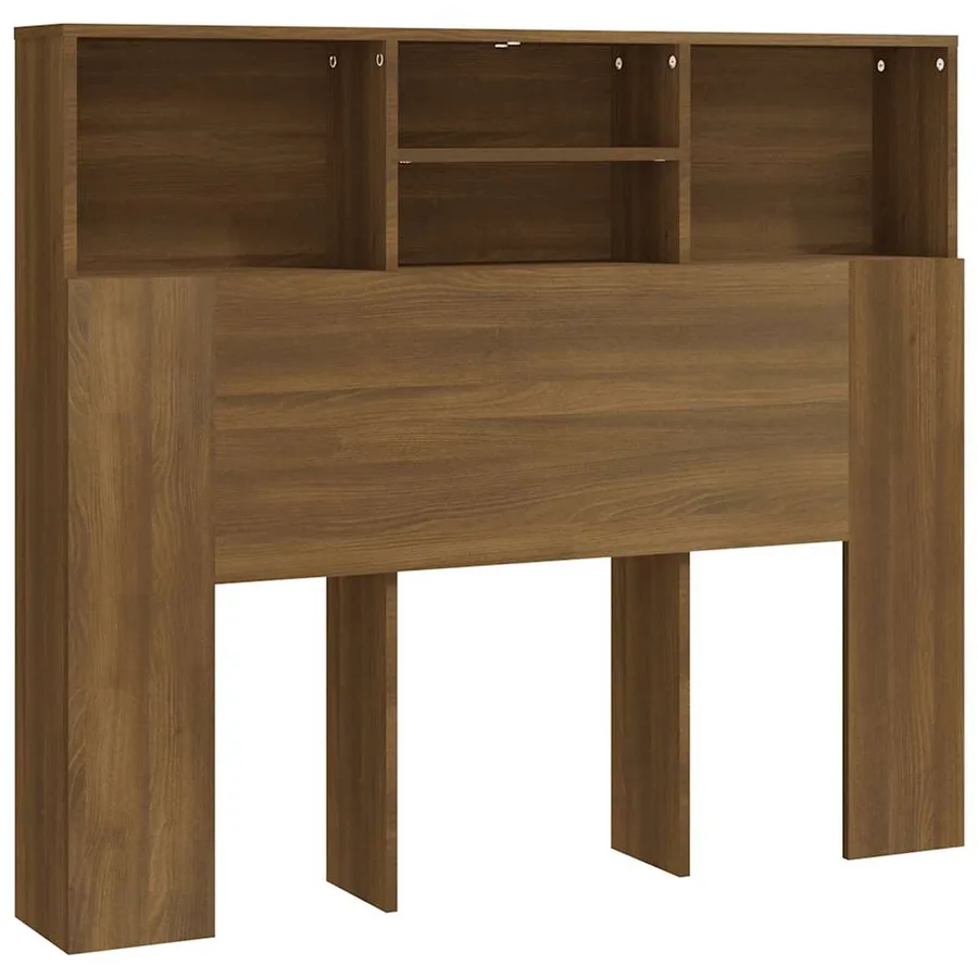 Armoire de tête de lit Chêne marron 120x19x103,5 cm - 2