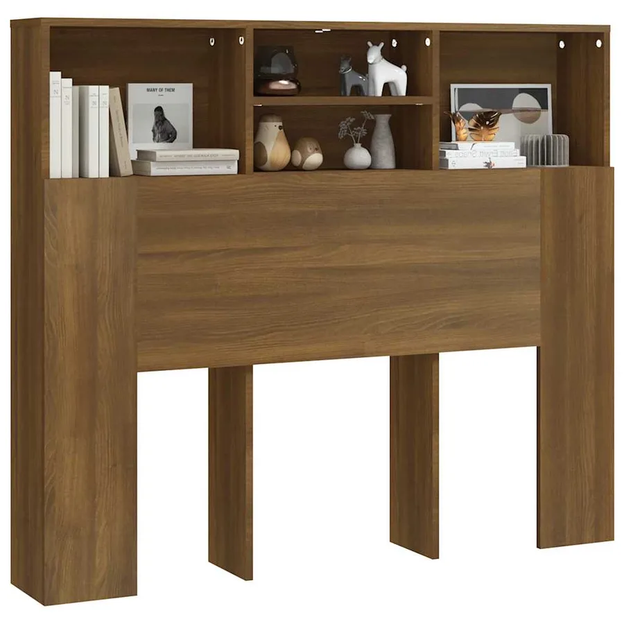 Armoire de tête de lit Chêne marron 120x19x103,5 cm - 4