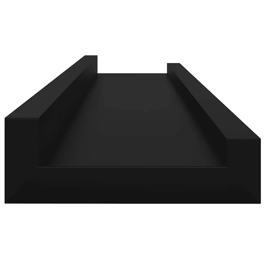 Étagères murales 4 pcs Noir 60x9x3 cm - 6