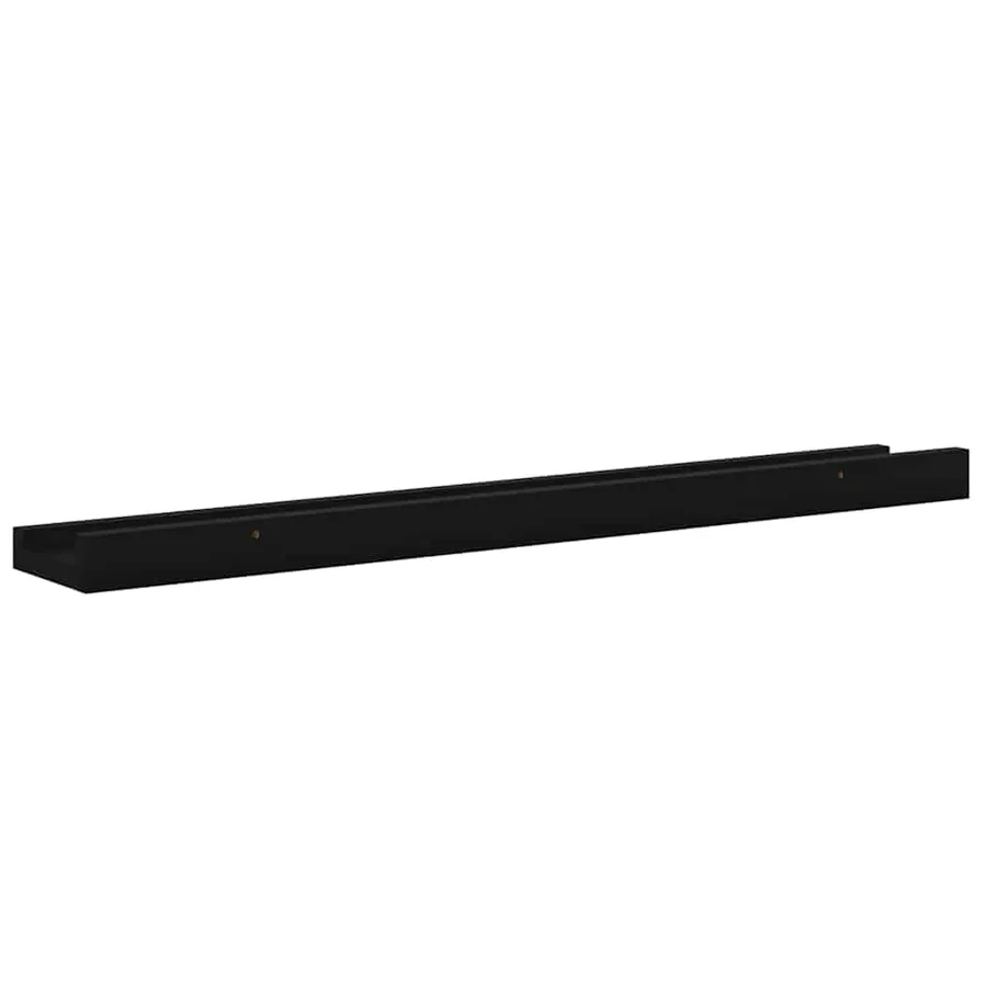 Étagères murales 4 pcs Noir 60x9x3 cm - 8