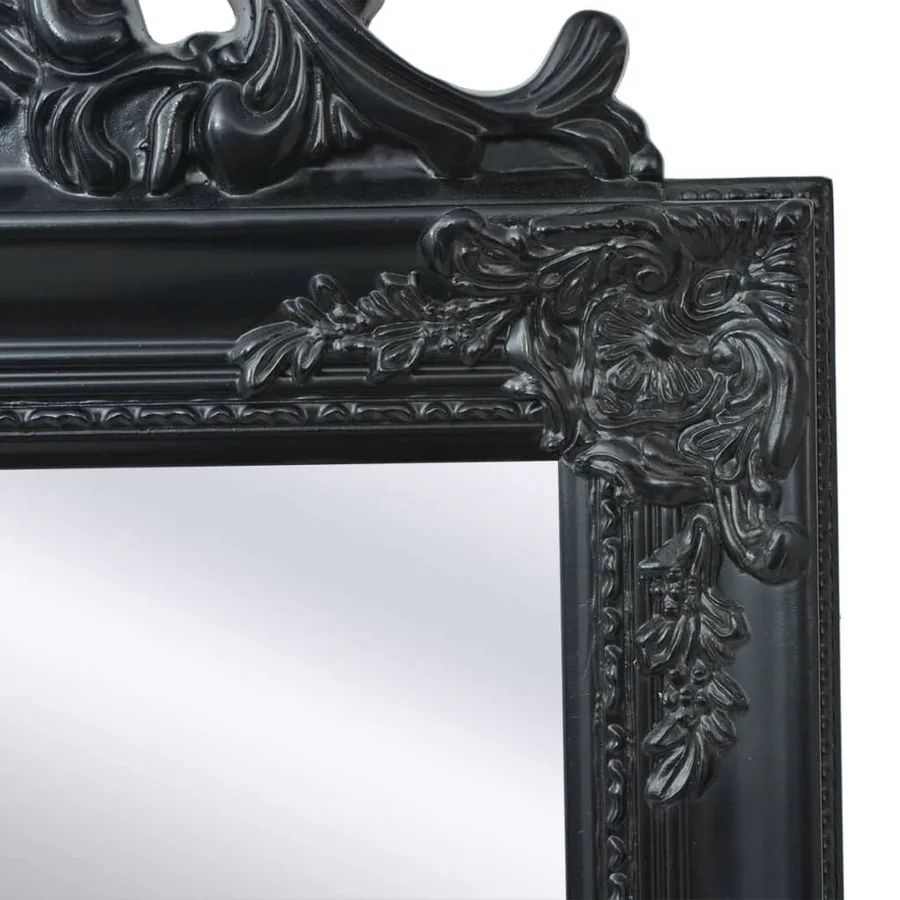 Miroir sur pied Style baroque 160x40 cm Noir - 3